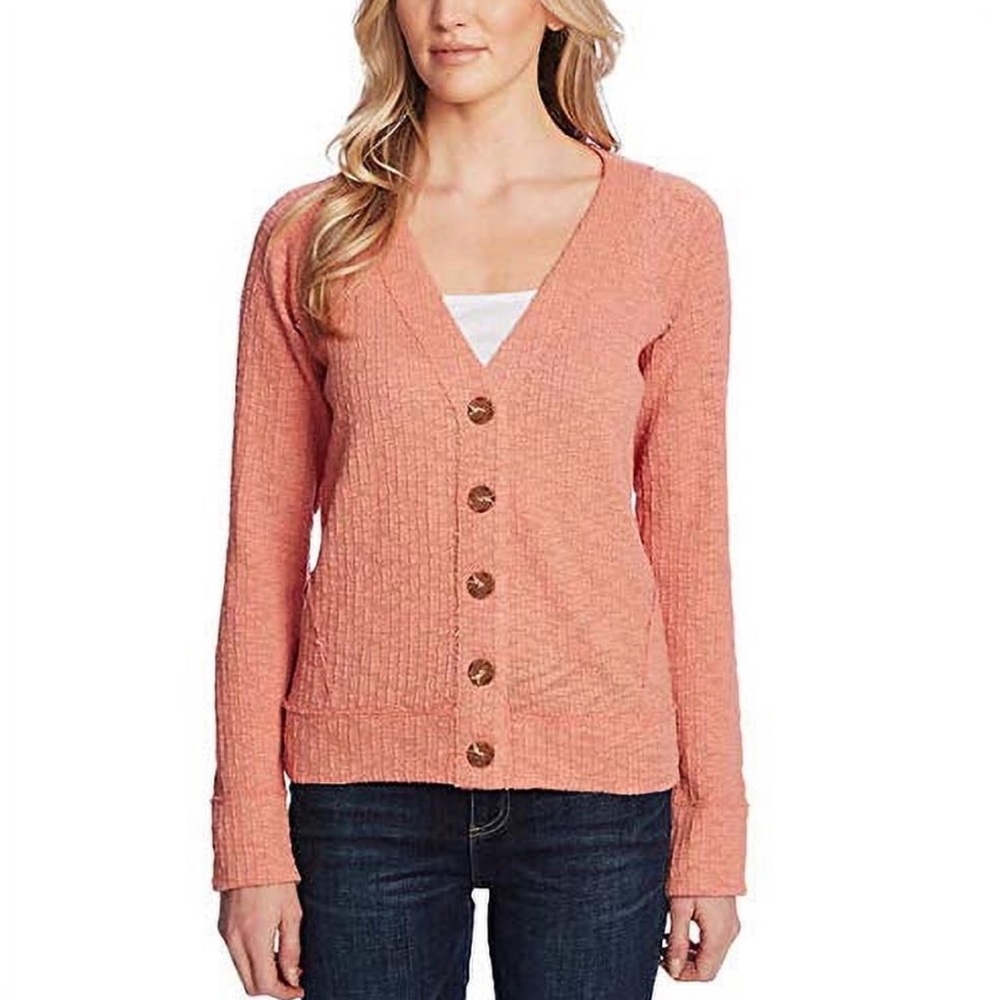 Two by Vince Camuto Women's Long Sleeve Button Up Cardigan